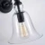 Kinkiet loft  szklany czarny PARIS W01796BK - Cosmo Light